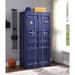 Viv + Rae™ Hubbert 2-Door Wardrobe Armoire Metal in Blue, Size 67.0 H x 34.0 W x 22.0 D in | Wayfair D46A8FC667FE477385751C441113CDC7