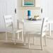 Gracie Oaks Bohuslavice Dining Table Wood in White/Brown | 36 H x 48 W x 36 D in | Wayfair 33459CEDC93C4C8CAD247893A08654FA
