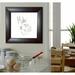 Rayne Mirrors Wall Mounted Dry Erase Board, Leather in Brown/White | 17.75 H x 41.75 W x 1 D in | Wayfair W23/1236