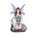 Trinx Star Fairy Holding Dream Catcher w/ Owl Fantasy Decoration Figurine Resin in Blue | 10.5 H x 5 W x 4 D in | Wayfair