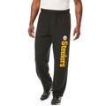 Men's Big & Tall NFL® Critical Victory Fleece Pants by NFL in Pittsburgh Steelers (Size 3XL)