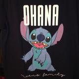 Disney Tops | Disney Lilo And Stitch “Ohana” Women’s Small Tee | Color: Blue/White | Size: S