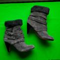 Nine West Shoes | Gray Winter Dress Boots | Color: Gray | Size: 9.5