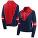 Women's WEAR By Erin Andrews Navy New England Patriots Half-Zip Jacket