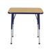 Factory Direct Partners T-Mold Laminate Adjustable Height Open front Desk Laminate/Metal | 30 H x 30 W x 18 D in | Wayfair 12860-OKNV