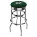 Holland Bar Stool NCAA Bar & Counter Stool Plastic/Acrylic/Leather/Metal/Faux leather in Gray | 30 H x 18 W x 18 D in | Wayfair L7C3C25DalSta