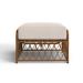 Woodard Cane Outdoor Ottoman w/ Cushion, Rattan | 17.5 H x 27.75 W x 26 D in | Wayfair S650005-14Y