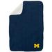Michigan Wolverines 60'' x 70'' Cable Knit Sherpa Blanket
