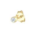 Elli DIAMONDS - Single Stecker Diamant (0.03ct) Basic 375 Gelbgold Ohrringe Damen