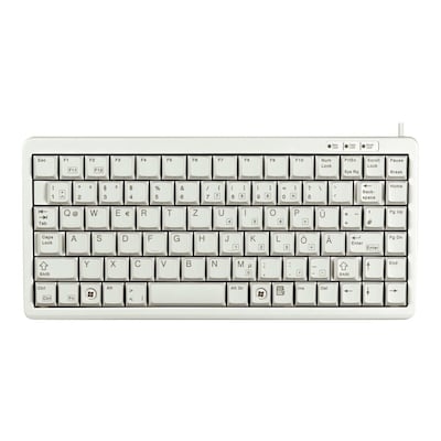 Cherry G84-4100 Compact Kabelgebundene Tastatur US Layout mit â‚¬ USB hellgrau Image