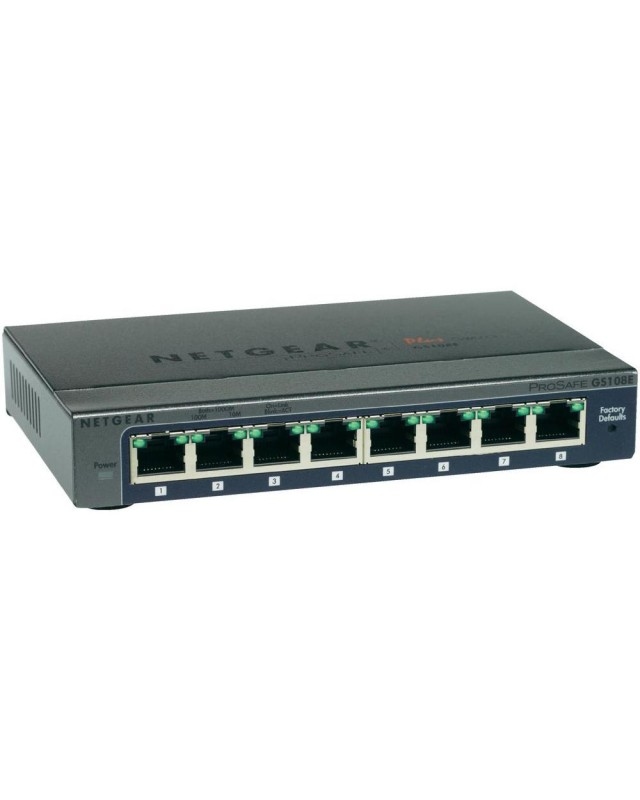 Netgear ProSafe Plus GS108Ev3 Switch Gigabit 8 Port 1000MBit/s Desktop wandmontierbar Image