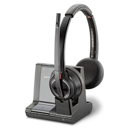 POLY W8220/A, UC Kopfhörer Kabellos Kopfband Büro/Callcenter Bluetooth Schwarz Image