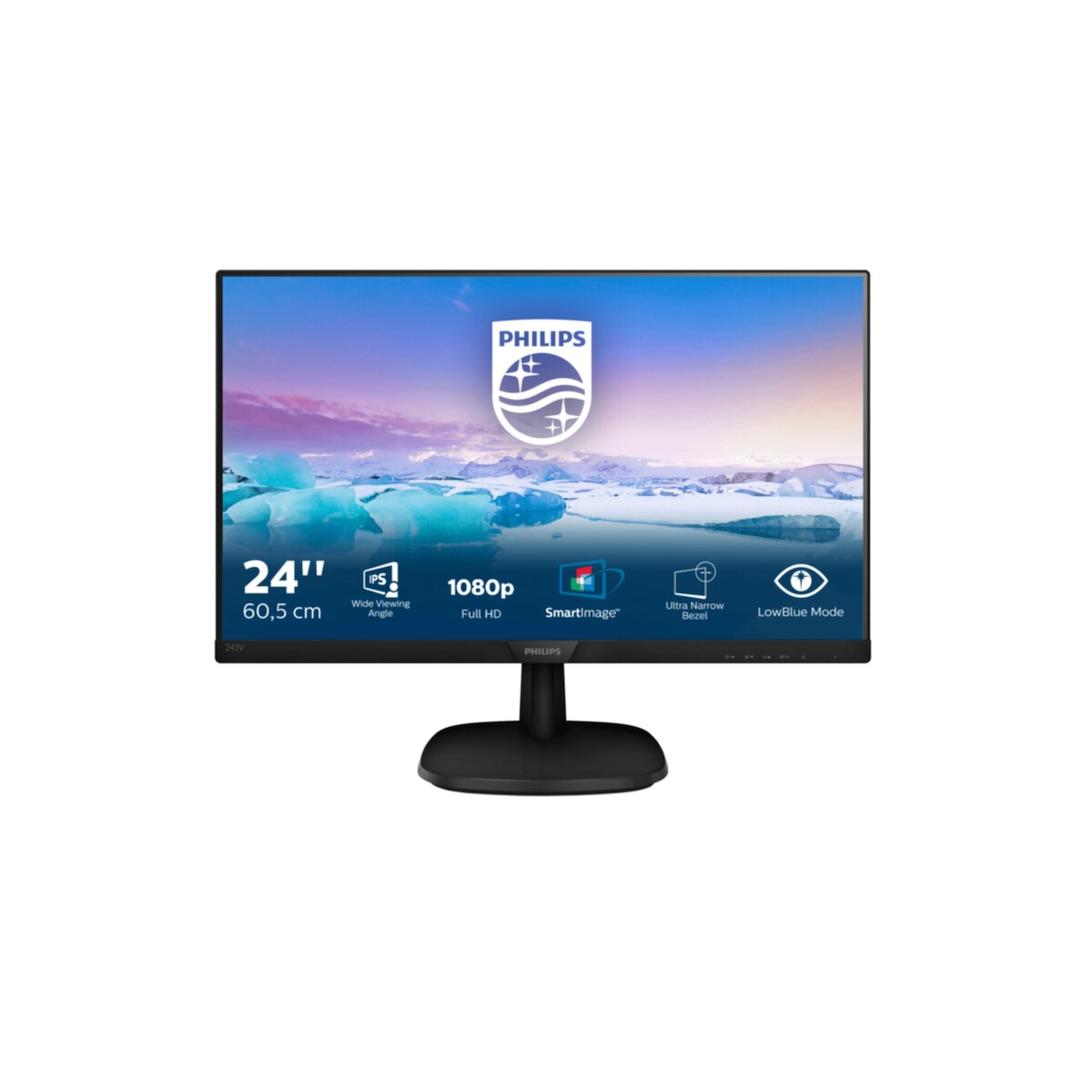 TFT Philips V-line 243V7QDSB 60,5 cm (23,8") Image