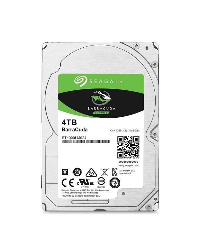 Seagate Barracuda Festplatte 2.5" 4TB Serial ATA III SATA 6 Gb/s 5400 RPM 140 MB/s 128 MB 15 mm Image