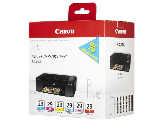 Tinten CANON PGI29 CANON PRO1 TINTE(6) C/M/Y/PC/PM/R Image
