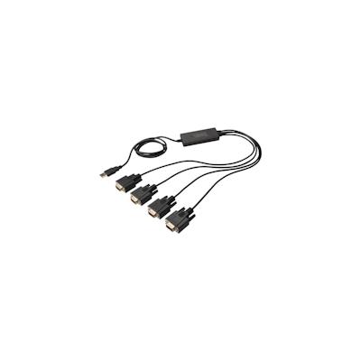 DIGITUS Serieller Adapter USB zu RS-232 4 Anschlüsse