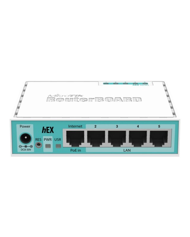 MikroTik RouterBOARD hEX RB750Gr3 Router 4-Port-Switch GigE Image