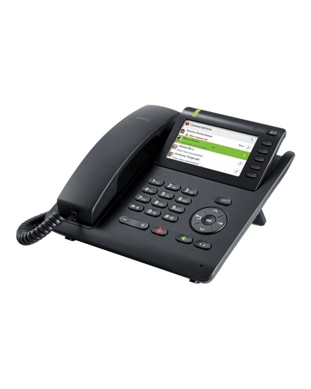 Unify OpenScape Desk Phone CP600 VoIP-Telefon Bluetooth-Schnittstelle SIP Schwarz