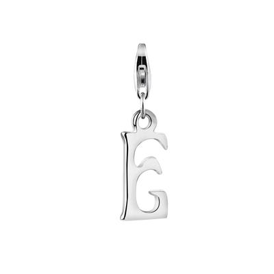 Nenalina - Buchstabe "M" Anhänger Initialen Trend 925 Silber Charms & Kettenanhänger 1 ct Damen