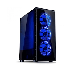 Inter-Tech Geh CXC2 Gaming 3x120mm Lüfter Argus L-12025 blau Gehäuse ATX Image