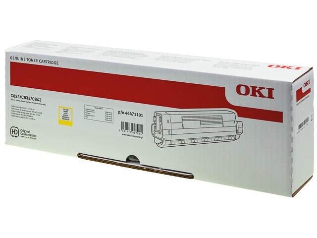 Laser/Kopierer OKI 46471101 OKI C823 TONER YELLOW ST Image