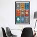 East Urban Home Planet Series Collage IV Framed Art Canvas in Blue/Brown | 60" H x 40" W x 1.5" D | Wayfair 5C0A0717065F4A25A160EF19D4869390