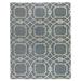 White 24 x 1 in Area Rug - Tufenkian Geometric Hand-Knotted Wool/Silk Blue/Gray/Area Rug Silk/Wool | 24 W x 1 D in | Wayfair 100071/402.0203