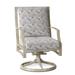 Woodard Seal Cove Swivel Patio Dining Chair w/ Cushion in Gray | 37.75 H x 24 W x 26.5 D in | Wayfair 1X0472SB-70-22T