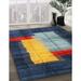 Blue/Red 96 x 0.35 in Indoor Area Rug - Orren Ellis Adalen Blue/Yellow/Red Area Rug Polyester/Wool | 96 W x 0.35 D in | Wayfair