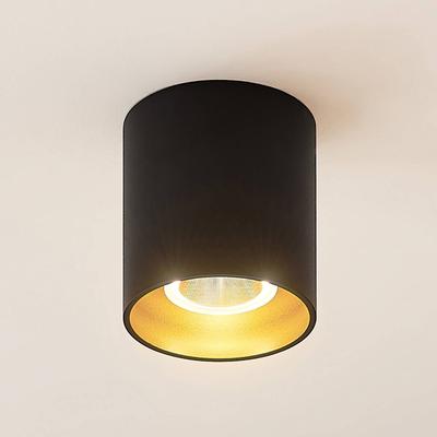 LED Deckenspot Zaki Arcchio, dimmbar, schwarz, für Flurbereich, Aluminium, Modern, LED Deckenleuchte Image
