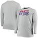 Men's Fanatics Branded Heathered Gray New York Giants Big & Tall Practice Long Sleeve T-Shirt
