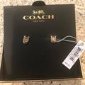 Coach Accessories | Coach Stud Earrings | Color: Gold | Size: Os