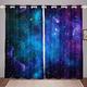 Galaxy Outer Space Curtains for Bedroom Living Room Starry Nebula Curtains Universe Galaxy Windows Drapes Astronomy Astrology Curtains for Kids Boys Girls Adults,W46*L72