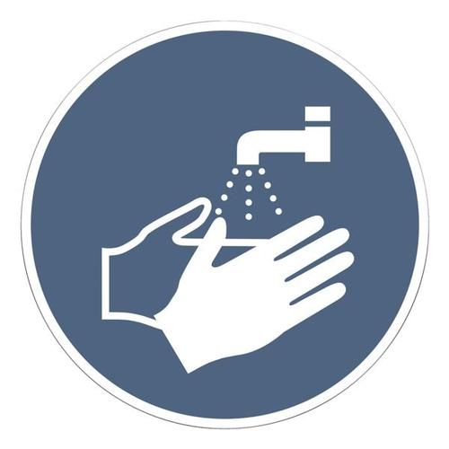 Aufkleber »Hände waschen« Ø 20 cm, 10 Stück, OTTO Office