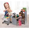 Badger Basket Fresh Market Doll Playset w/ Shopping Cart & Accessories Wood in Black/Brown/Gray | 22 H x 15 W x 14.75 D in | Wayfair 12030