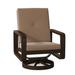 Woodard Vale Swivel Outdoor Rocking Chair w/ Cushions in Gray | 37.5 H x 27.5 W x 31 D in | Wayfair 7D0472-70-27Y