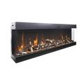 Amantii 72-TRU-VIEW-XL XT – 72″ Wide X 22″ In Height –3 Sided /Indoor Or Outdoor Electric Fireplace in Black | 33 H x 91.25 W x 13.75 D in | Wayfair