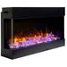 Amantii Wall Mounted Electric Fireplace in Black | 26.62 H x 63.25 W x 10.62 D in | Wayfair 60-TRV-slim