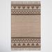 Brown 27 x 0.2 in Area Rug - Joss & Main Alberta Geometric Handmade Flatweave Ivory/Rug Wool/Jute & Sisal | 27 W x 0.2 D in | Wayfair
