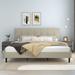 Latitude Run® Dajai Low Profile Platform Bed Wood & Upholstered/ in Brown | 41 H x 79.9 W x 85 D in | Wayfair AC51D8305DBF4DDCB4820D3CB5AA8B9F