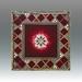 Tizo Jeweled Geometric Square Coaster in Red | 0.25 H x 4.25 D in | Wayfair RS398RDCO