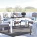 Maine 80" Outdoor Patio Dining Table by Modway Wood/Metal in Gray | 29.5 H x 80.5 W x 35.5 D in | Wayfair EEI-1509-WHI-LGR