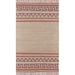 Pink 72 x 0.2 in Area Rug - Joss & Main Alberta Hand-Woven Flatweave Beige/Area Rug Cotton/Wool/Jute & Sisal | 72 W x 0.2 D in | Wayfair