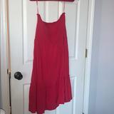 American Eagle Outfitters Dresses | American Eagle Pink Strapless Dress Xl | Color: Pink | Size: Xl