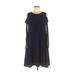 CATHERINE Catherine Malandrino Casual Dress - A-Line: Teal Solid Dresses - Used - Size Medium Petite