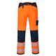 Portwest PW3 Warnschutz-Arbeitshose, Größe: 34, Farbe: Orange/Marine Short, PW340ONS34