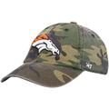 Men's '47 Camo Denver Broncos Woodland Clean Up Adjustable Hat