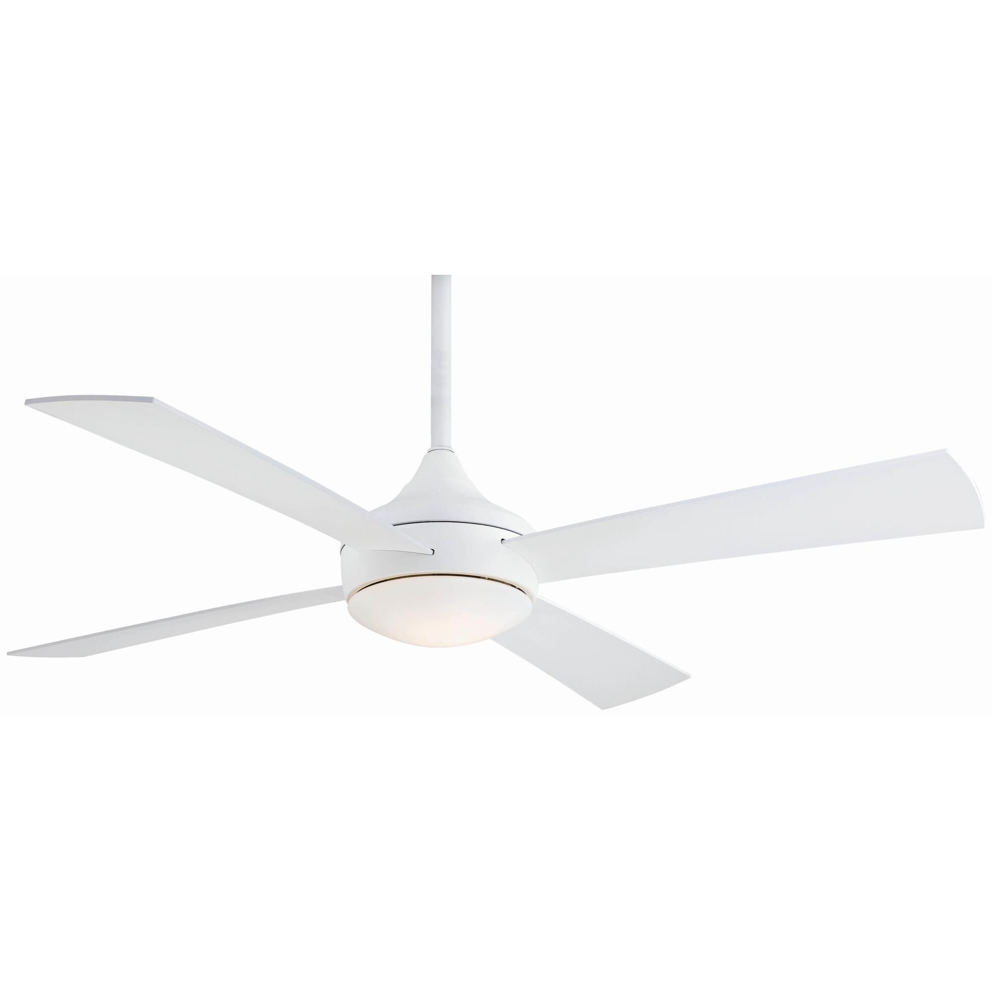 Minka Aire Aluma 52 Inch Ceiling Fan with Light Kit - F523L-WHF