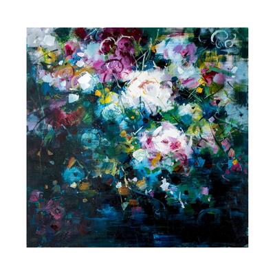La Casa »Blumenwiese abstrakt bunt mix« Ölbild handbemalt 100x100 cm Image