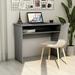 Latitude Run® Desk Computer Desk Standing Office Desk w/ Shelf Engineered Wood in Gray | 29.1 H x 35.4 W x 19.6 D in | Wayfair